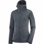 Women's Midlayer Jacket Hoodie Essential Xwarm Ebony - Image 9