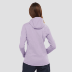 Women's Midlayer Jacket Hoodie Essential Xwarm Lavender Gray - Image 2