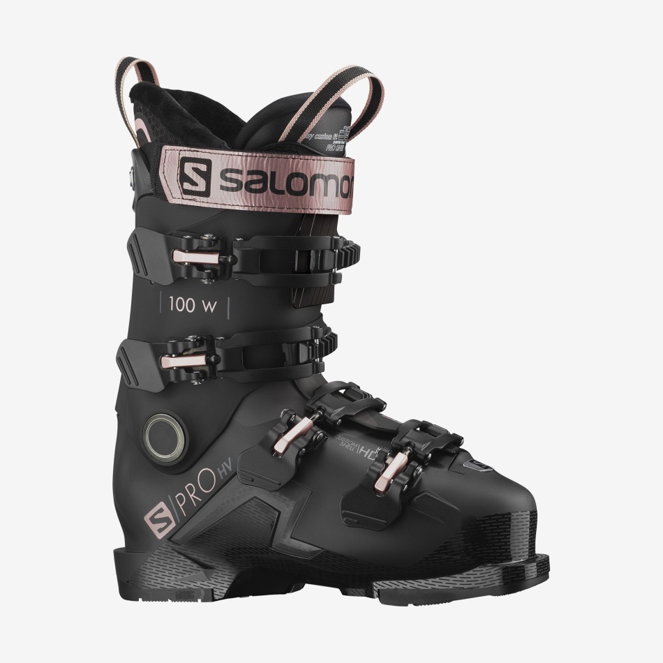 Women's On-Piste Boots S/Pro Hv 100 Black-Rose Gold-Belluga - Image 1