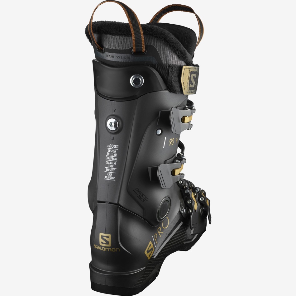 Women's On-Piste Skis S/Pro 90 Belluga-Black-Copper Metallic - Image 2