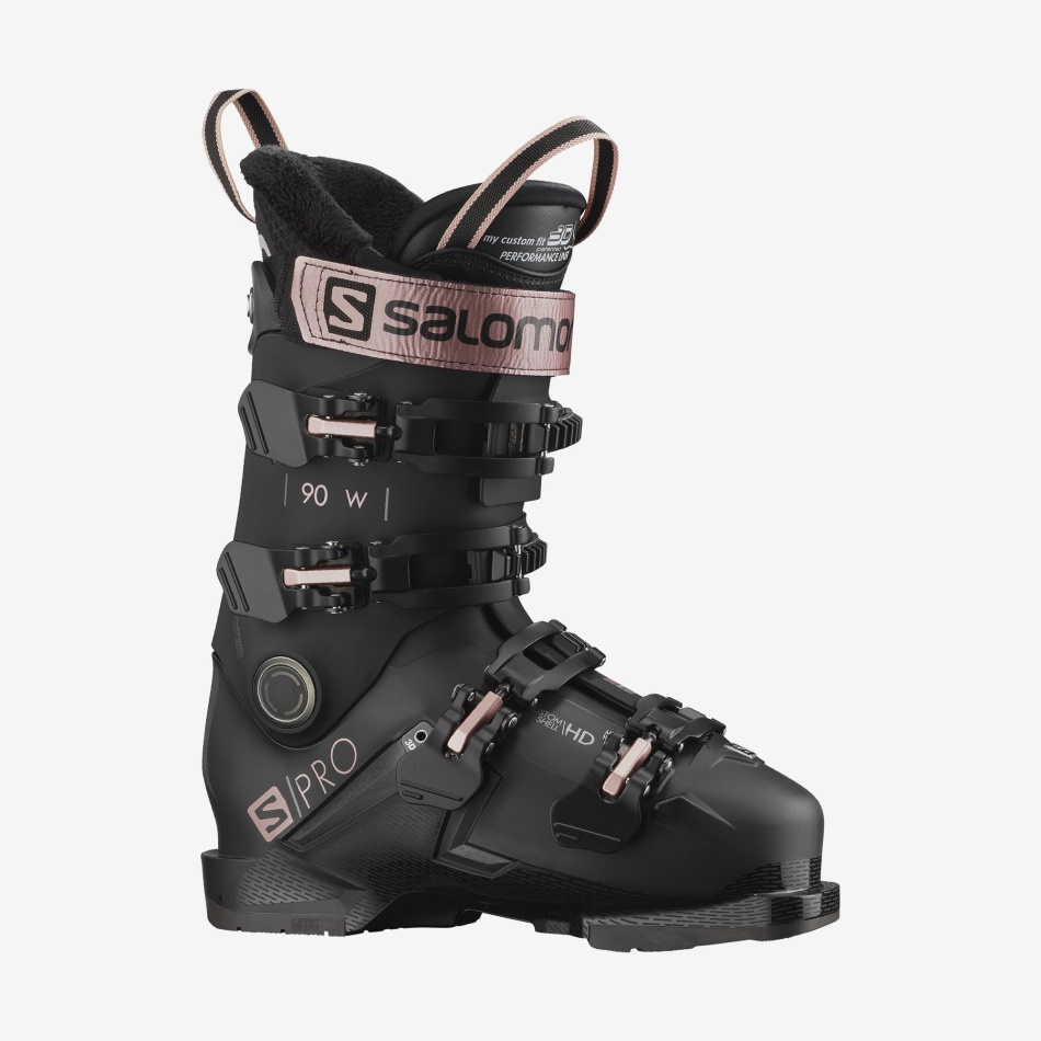 Women's On-Piste Skis S/Pro 90 Black-Rose Gold-Belluga - Image 1