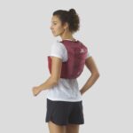 Women's Running Vest With Flasks Included Active Skin 8 Red-Cabernet - Image 3
