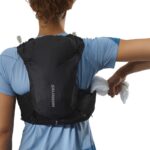 Women's Running Vest With Flasks Included Adv Skin 12 Black-Ebony - Image 7