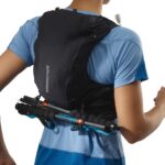 Women's Running Vest With Flasks Included Adv Skin 12 Black-Ebony - Image 8