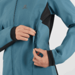 Women's Shell Jacket Agile Softshell Mallard Blue-Black - Image 4