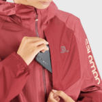 Women's Shell Jacket Bonatti Waterproof Earth Red-Cabernet-Apricot Ice - Image 5