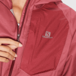 Women's Shell Jacket Bonatti Waterproof Earth Red-Cabernet-Apricot Ice - Image 7