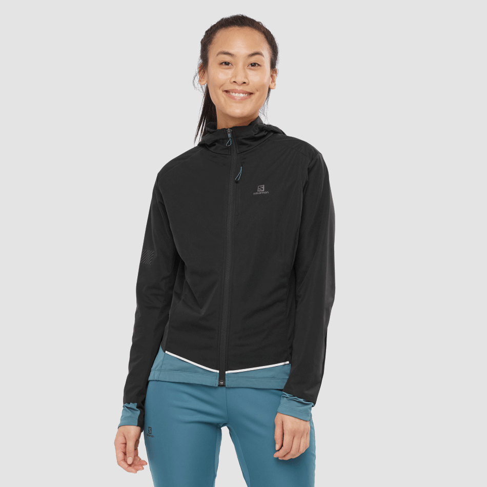 womens_shell_jacket_light_shell_black_mallard_blue.png Women's Shell Jacket Light Shell Black-Mallard Blue - Image 1
