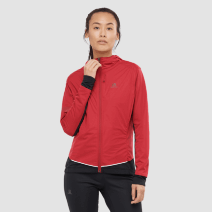 Women's Shell Jacket Light Shell Red Chili-Black