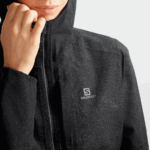 Women's Shell Jacket Outrack Waterproof 2.5L Black - Image 6