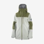 Women's Shell Jacket Stance 3L Wrought Iron-Olive Night