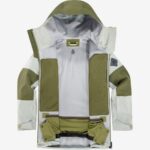 Women's Shell Jacket Stance 3L Wrought Iron-Olive Night - Image 10