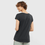 Women's Short Sleeve T-Shirt Essential Shaped Ebony - Image 2