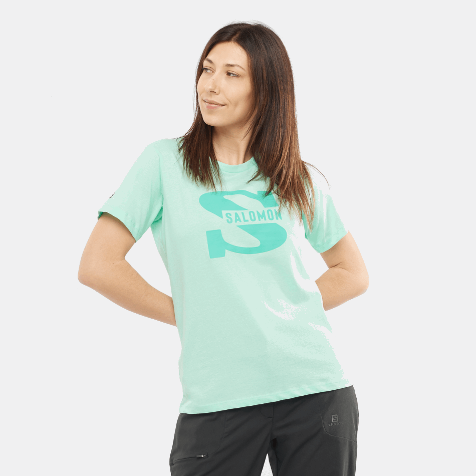 Women's Short Sleeve T-Shirt Outlife Big Logo Beach Glass - Image 1