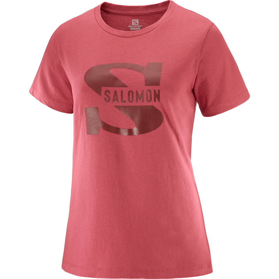 Women's Short Sleeve T-Shirt Outlife Big Logo Earth Red - Image 4