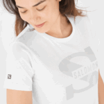 Women's Short Sleeve T-Shirt Outlife Big Logo White - Image 3