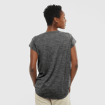 Women's Short Sleeve T-Shirt Outlife Merino Blend Black - Image 2