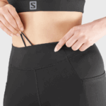 Women's Short Tights Cross Run 5'' Black - Image 5