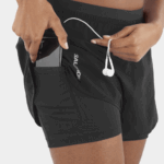 Women's Shorts Cross 2In1 Deep Black - Image 5
