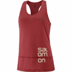 Women's Tank Cross Run Graphic Cabernet-Heather - Image 4