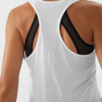 Women's Tank Cross Run White - Image 3