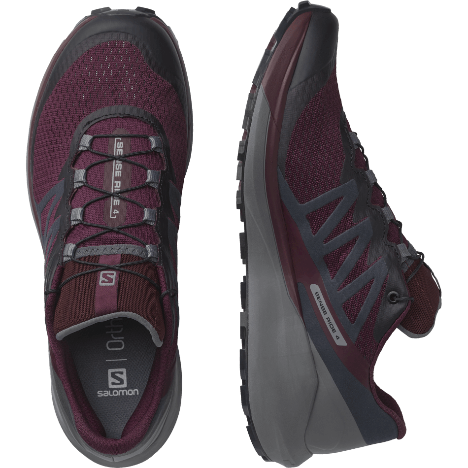 Women's Trail Running Shoes Sense Ride 4 Wine Tasting-Quiet Shade-Ebony - Image 6