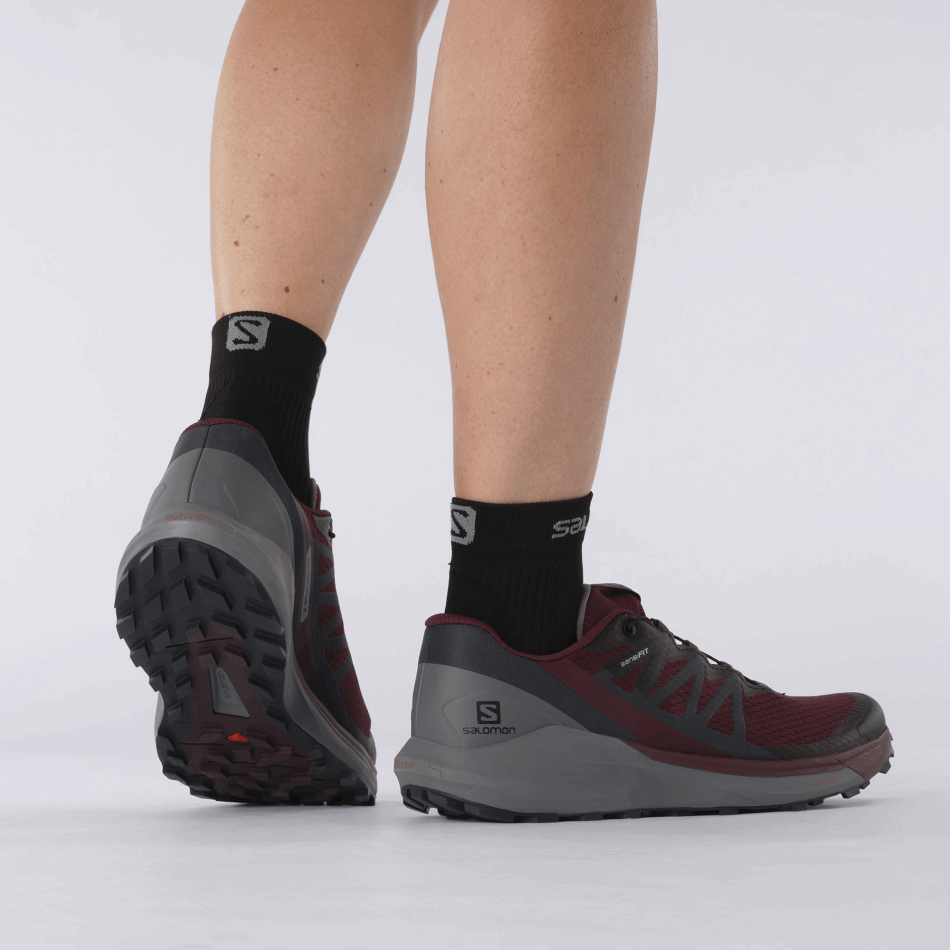 Women's Trail Running Shoes Sense Ride 4 Wine Tasting-Quiet Shade-Ebony - Image 8