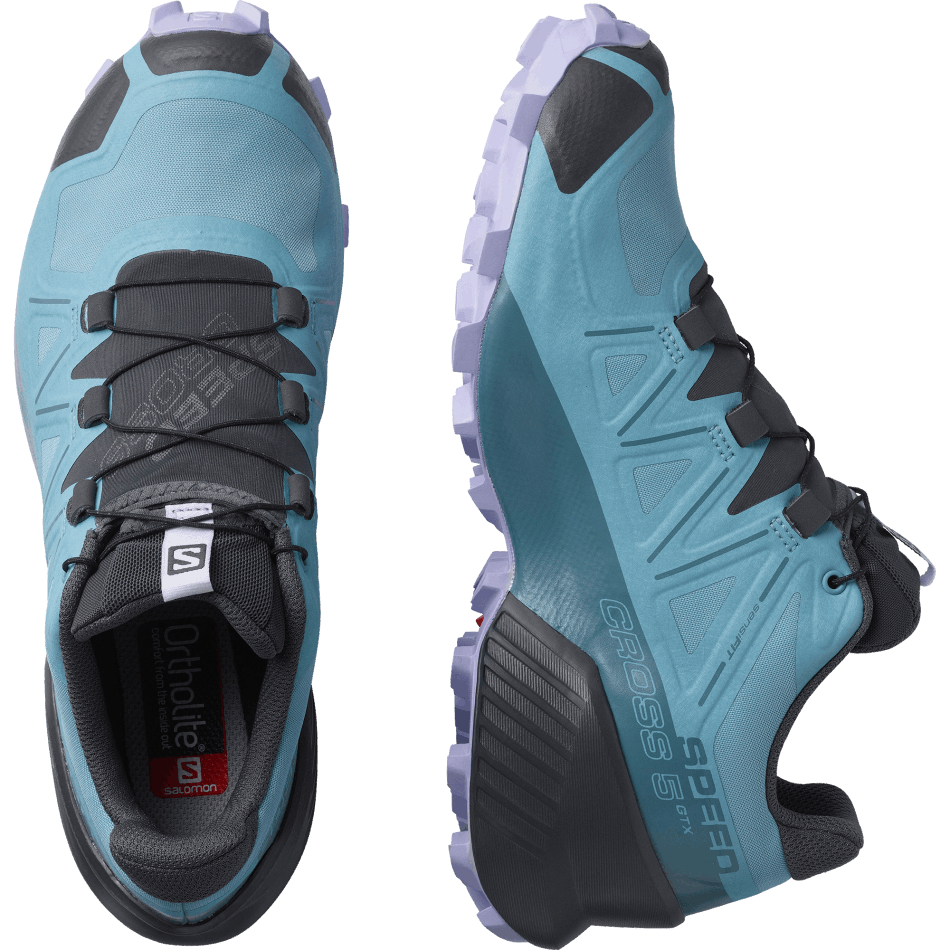 Women's Trail Running Shoes Speedcross 5 Gore-Tex Blue-Mallard Blue-Lavender - Image 6