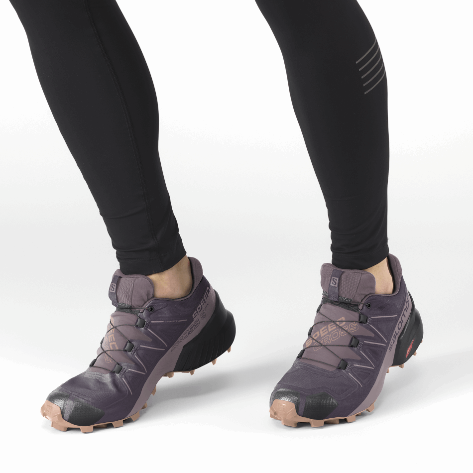 Women's Trail Running Shoes Speedcross 5 Gore-Tex Mysterioso-Quail-Sirocco - Image 7