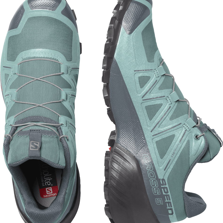 Women's Trail Running Shoes Speedcross 5 Trellis-Stormy Weather-Phantom - Image 6