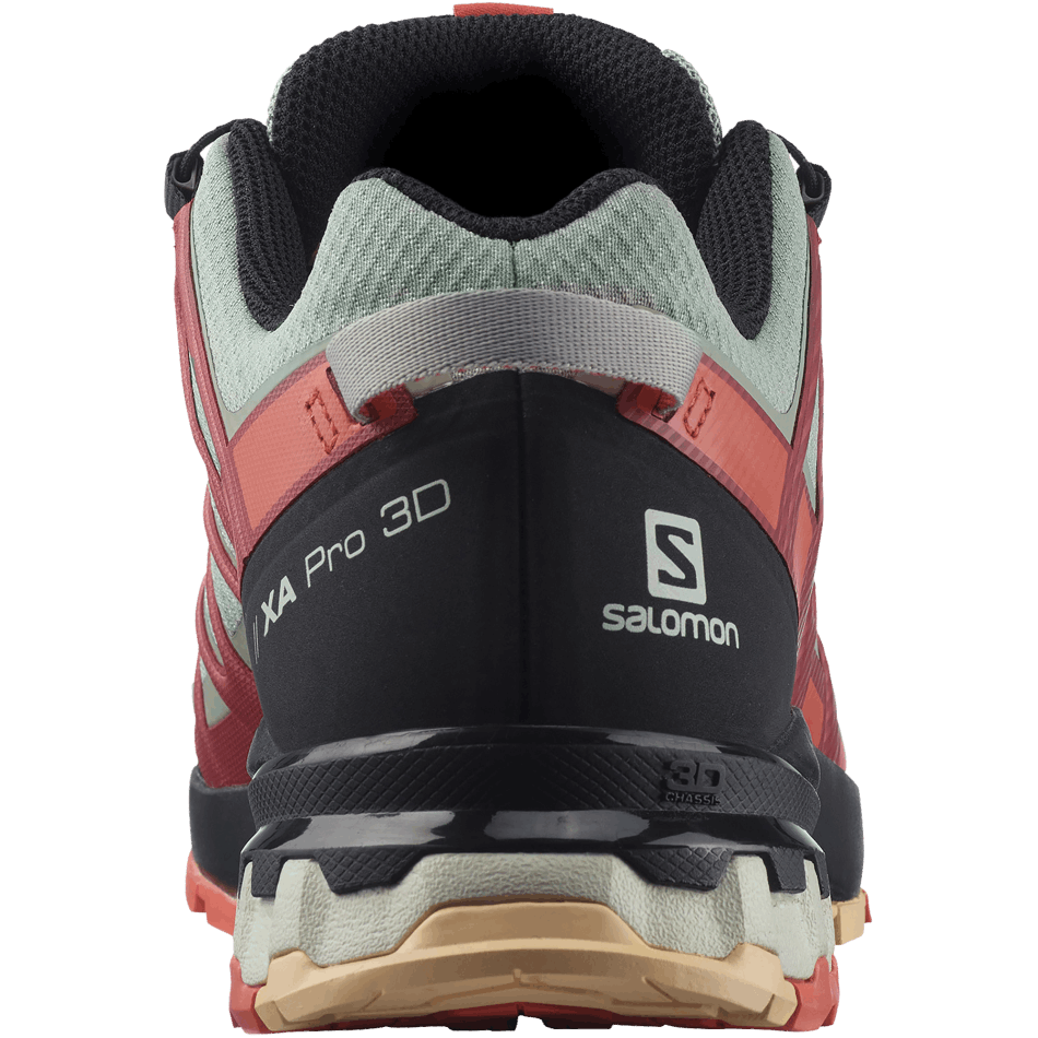 Women's Trail Running Shoes Xa Pro 3D V8 Gore-Tex Wrought Iron-Burnt Sienna-Red - Image 3