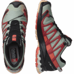 Women's Trail Running Shoes Xa Pro 3D V8 Gore-Tex Wrought Iron-Burnt Sienna-Red - Image 6