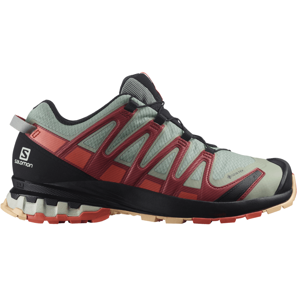 Women's Trail Running Shoes Xa Pro 3D V8 Gore-Tex Wrought Iron-Burnt Sienna-Red - Image 1