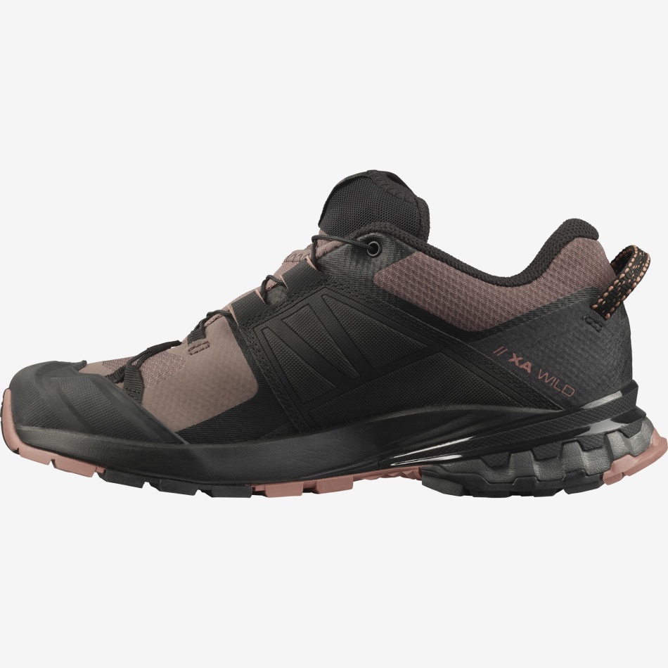 Women's Trail Running Shoes Xa Wild Peppercorn-Black-Cedar Wood - Image 5