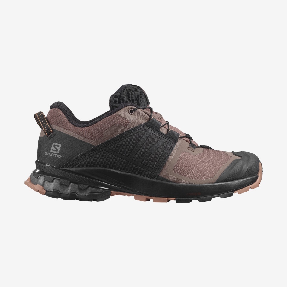 Women's Trail Running Shoes Xa Wild Peppercorn-Black-Cedar Wood - Image 1