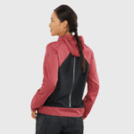 Women's Wind Jacket Bonatti Cross Wind Earth Red-Cabernet-Black - Image 2
