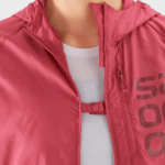 Women's Wind Jacket Bonatti Cross Wind Earth Red-Cabernet-Black - Image 3