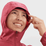 Women's Wind Jacket Bonatti Cross Wind Earth Red-Cabernet-Black - Image 6
