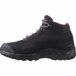 Women's Winter Boots Shelter Climasalomon™ Waterproof Black-Ebony-Wine Tasting - Image 8